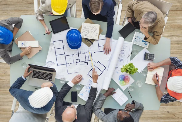 depositphotos 52468239 stock photo architects and engineers planning